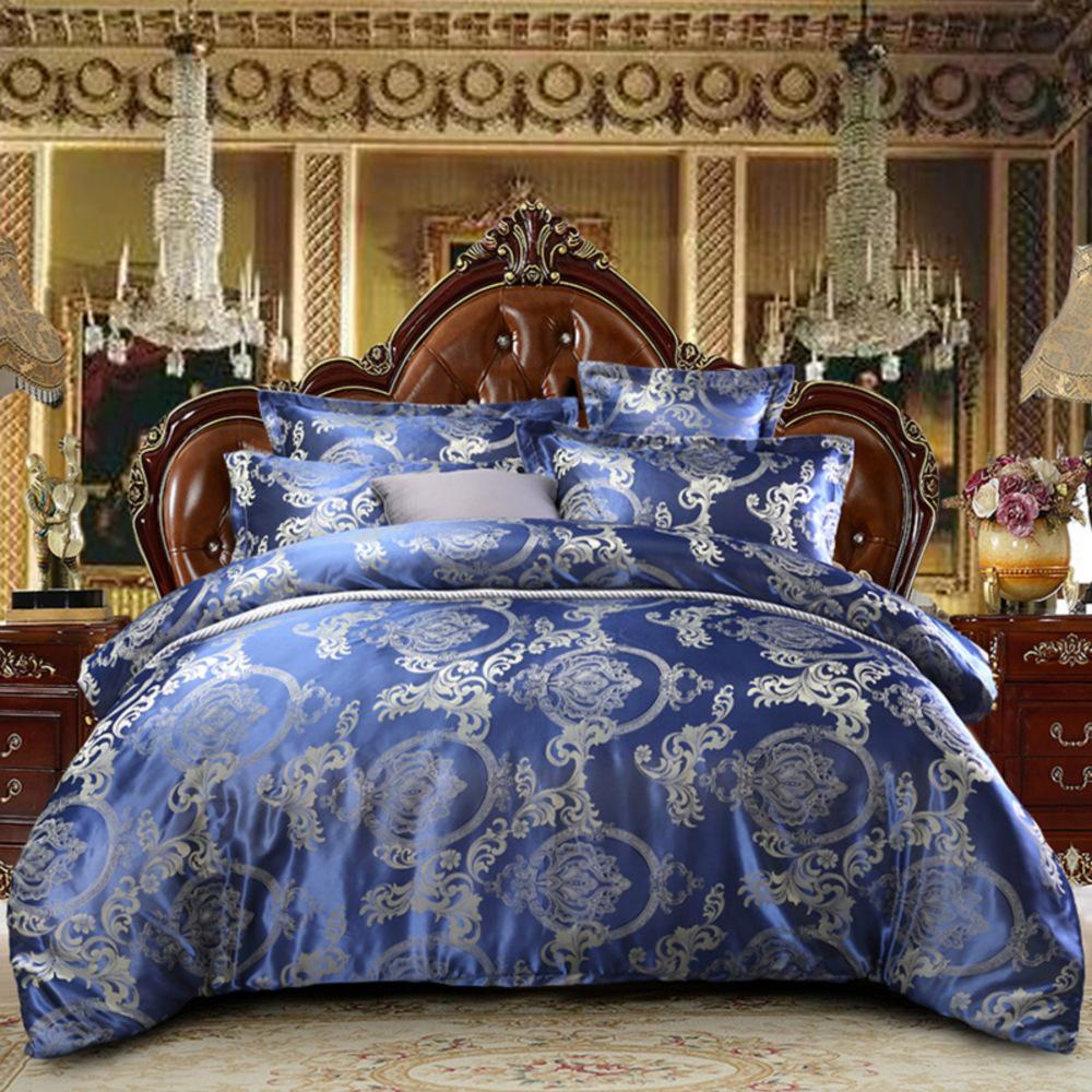 Wedding Bedding European Jacquard Quilt Set Three-Piece American Bed Sheet Embossing