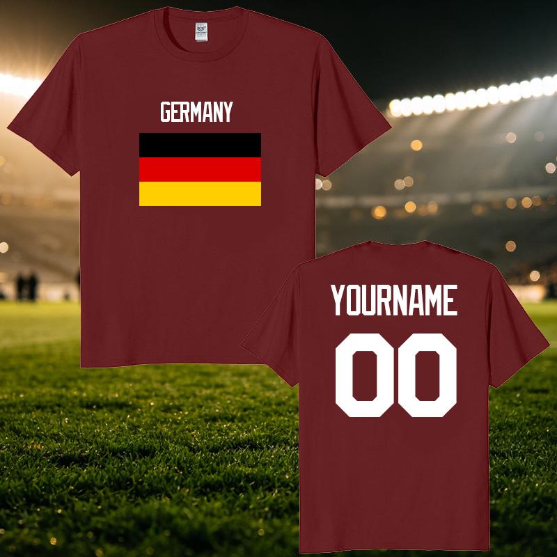 Gerunisexy National Football Custom Name Number T Shirt Unisex Personalized Diy 2026 Football Tour Match Day Fan Streetwear Tee