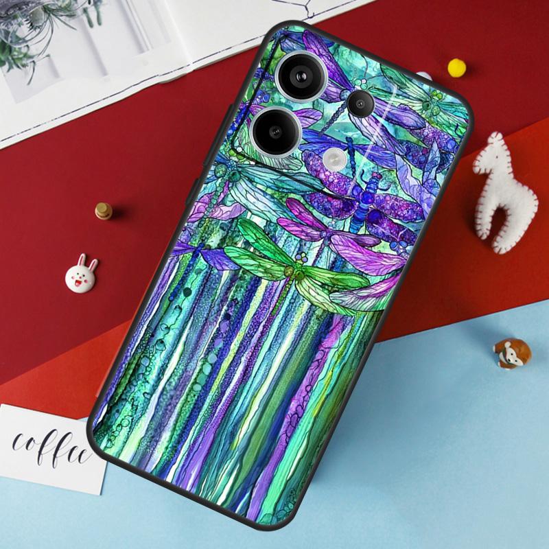 Dragonfly Case For Xiaomi Redmi Note 13 Pro 14 12 11 10 15 Pro Plus Redmi 10C 12C 13C 14C 15C 15 Cover