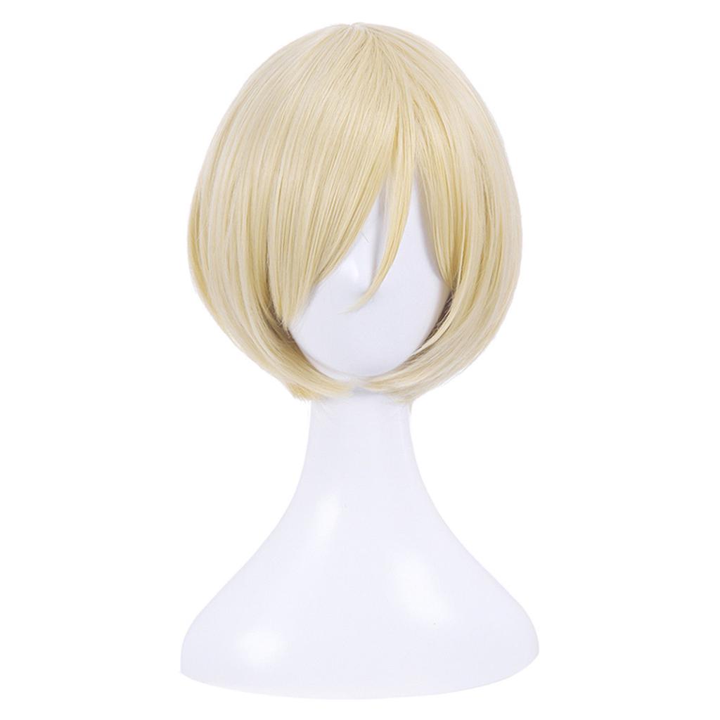 HOT YURI!! on ICE Otabek Altin Short Hair Slicked-back Cosplay Wig Halloween