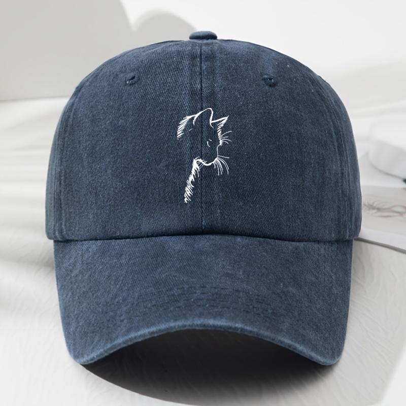 Unisex Vintage Katzenohr Baseballkappe Trendig Und Vielseitig Bequem Und AtmungsaktivGeeignet Für Jede Jahreszeit