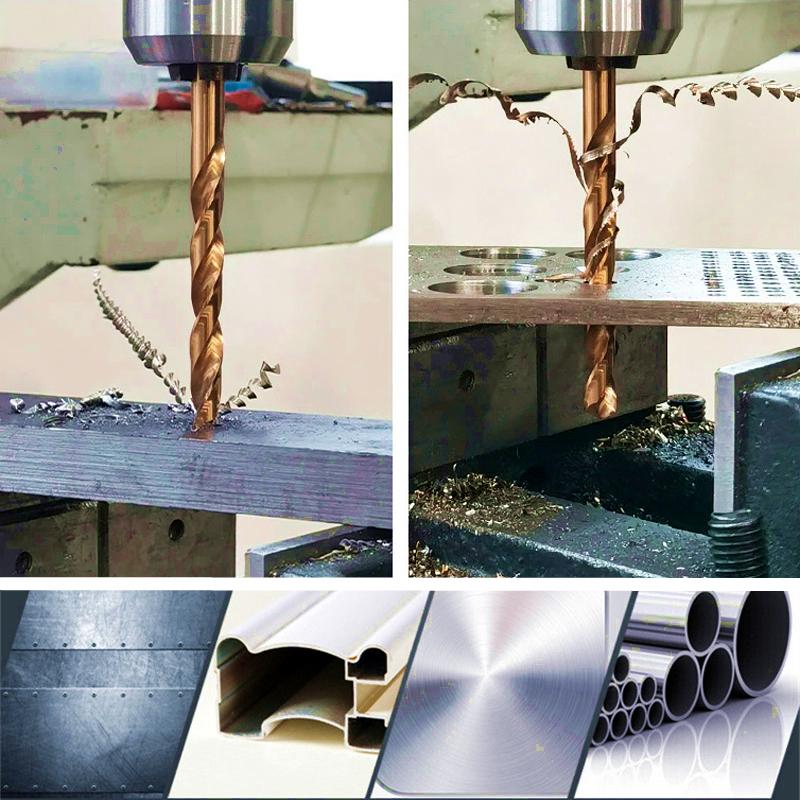 1-10mm HSS M35 Stainless Steel Twist Drills Metal Drill Cobalt Twist Drill Bit Set The Whole Ground Metal Reamer Hole Tools