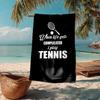 Ultra Soft Beach Towel with tennis Theme,Ideal for Pool,Camping, Diving,Perfect Travel Essential, Vibrant Beach Towel.