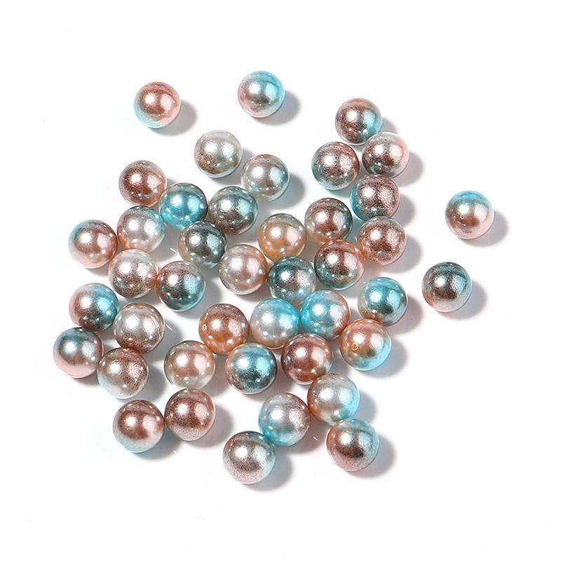 50-1000pcs/Lot 9 Colors No Hole Gradient Mermaid Imitation Pearls Beads Plastic Spacer Bead For DIY Jewelry Making Accessories