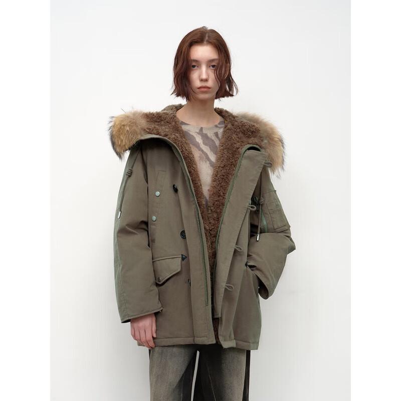 

Women s Oversized Hooded Loose Fit Parka Down Jacket M