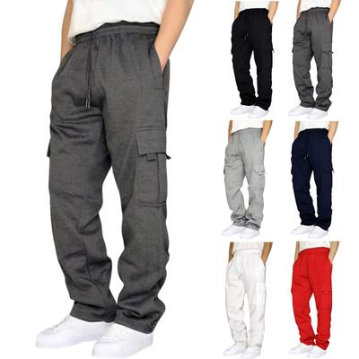 Men's Overalls Drawstring Multi Pocket Casual Pants Hiking Pants Cotton Twill  Pants
