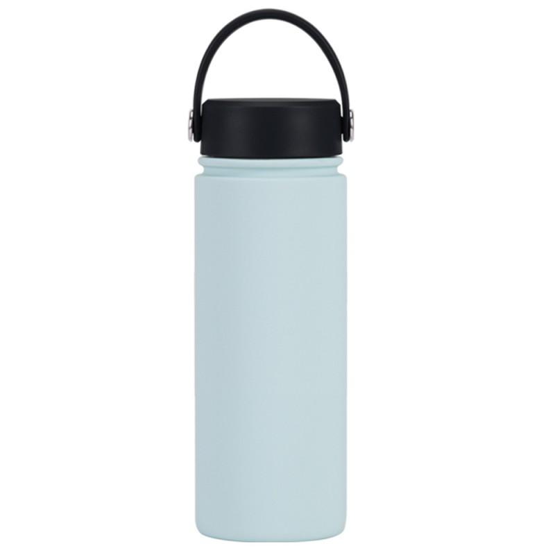 550ml Stainless Steel Vacuum Insulated Travel Mug With Wide Mouth Carry Strap - Outdoor Sports Water Bottle Gym Hiking