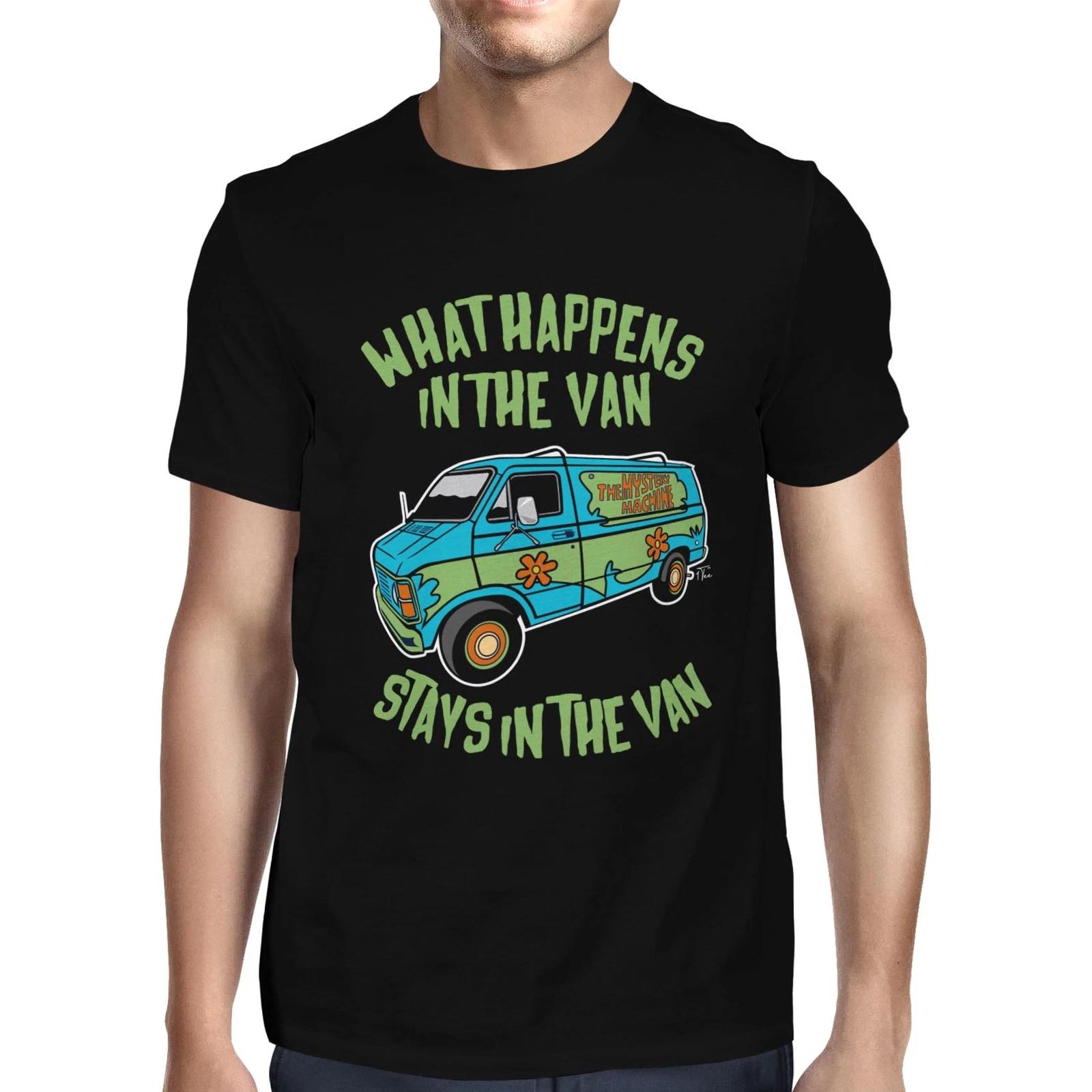 1Tee Mens What happens in the van, stays in the van T-Shirt M