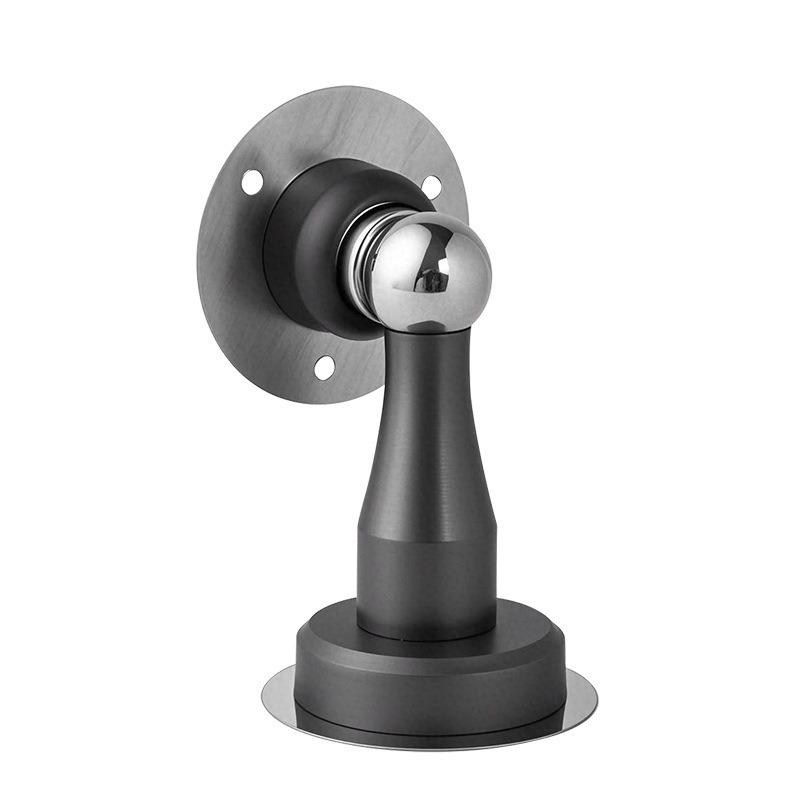 Stainless Steel Magnetic Door Stopper | No-Punch, Anti-Collision, Floor Mount, 1.0-1.5 Thickness