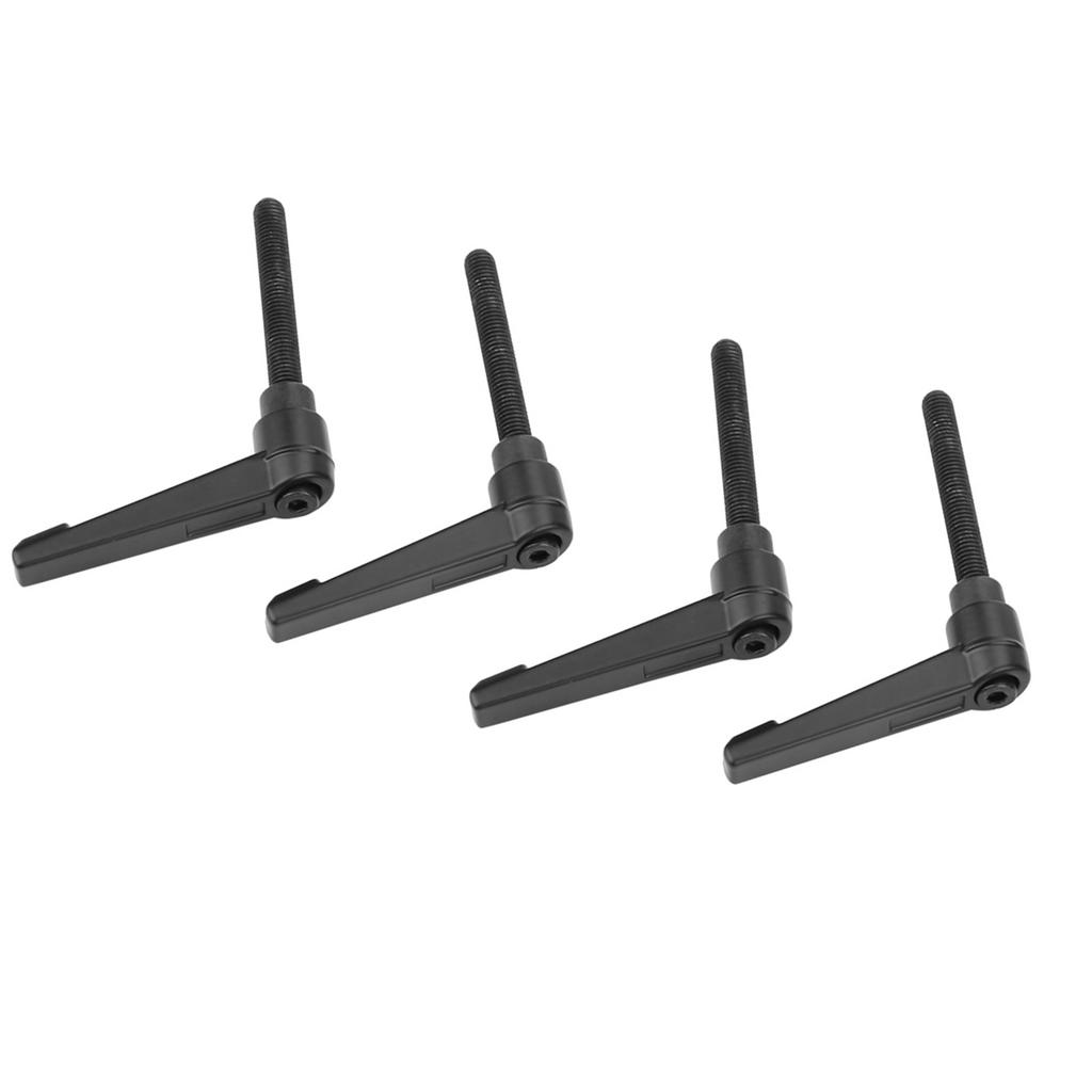 4PCS Metal Machine Knobs Adjustable Fixing Handle M6 Male Thread (50mm)