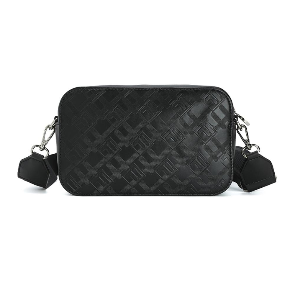 New FILA WHITE PU With Synthetic Leather Crossbody Bags Regular Women's Jet Black F13W543164FBK