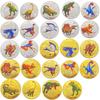 Dinosaur Animal Tyrannosaurus Rex Gold Plated Color Printing Commemorative Medal Creative Craft Gold Coin Velociraptor Children's Gift Coin