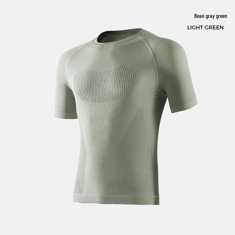 Men's Quick-Drying Seamless Compression T-Shirt - Ideal for Yoga, Cycling & Fitness