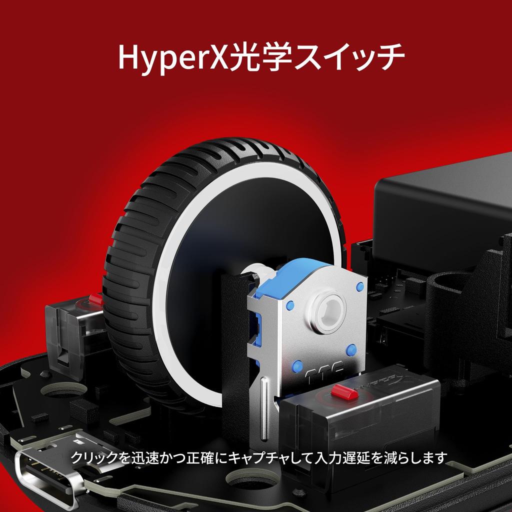 HyperX Pulsefire Saga Pro Wireless Gaming Mouse, Customizable with Interchangeable Modules, 4K Polling Rate, 26K Sensor, Dual Wireless (2.4GHz