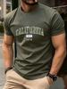 California Dal 1978 Stampa Uomo Maglietta Cotone Estate Girocollo Manica Corta Top Oversize Morbida Maglietta Casual Abbigliamento Maschile