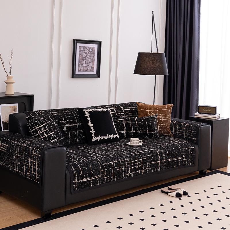 New Sofa Cushion, Universal In All Seasons, Non-Slip And Dirt-Resistant Seat Cushion, Cross-Border Chenille Sofa Cover Cover Cloth Towel