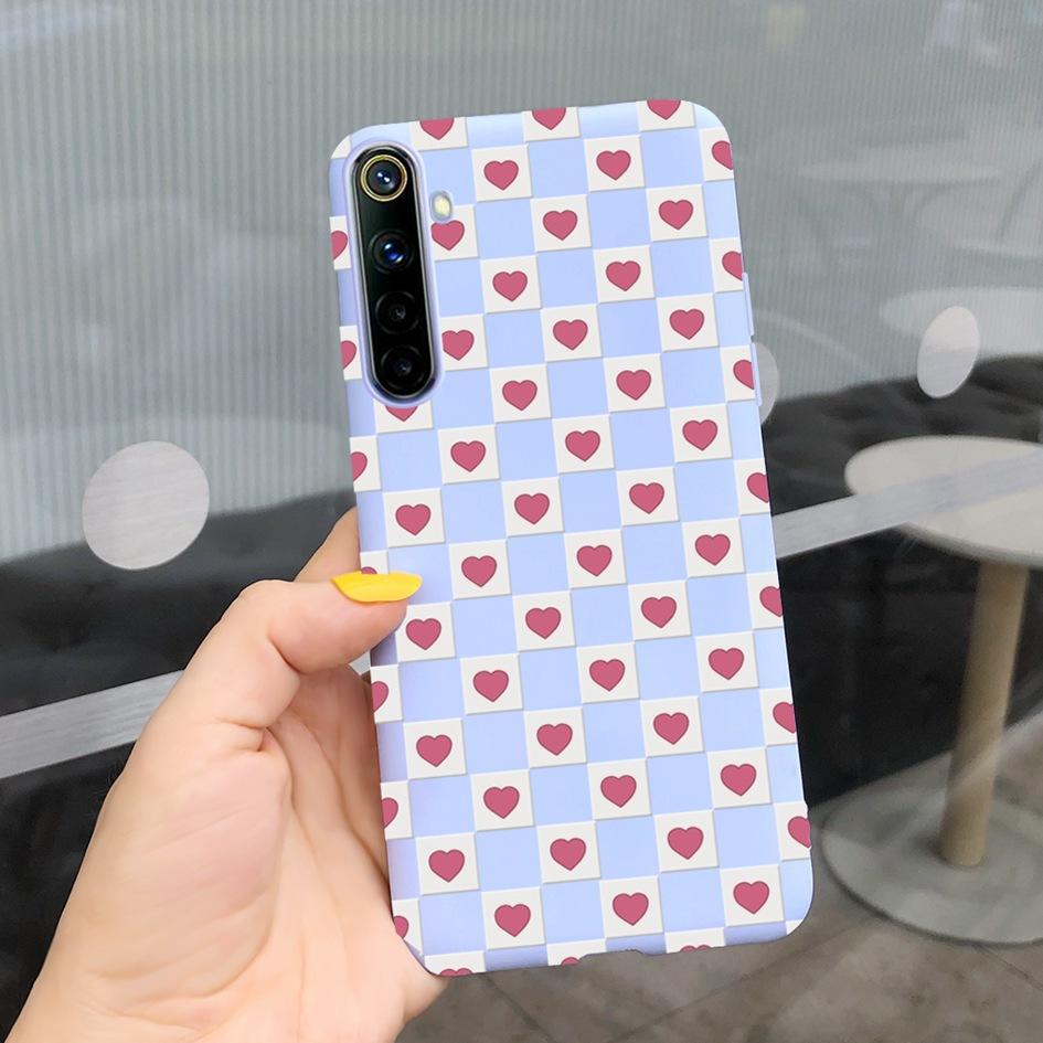 For Realme 6 6 Pro Case Cute Milk Cow Flower Patterns Soft Back Cover For OPPO Realme 6 6S 6Pro RMX2061 Coque Funda Realme6 Capa