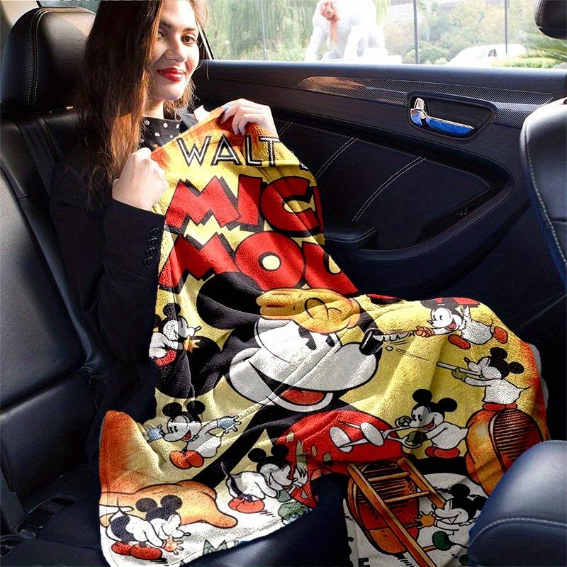 1pc Mickey's Nightmare Blanket Perfect for Home Decor, Couch Blanket, Outdoor, Gift Idea, Flannel Throw, Bedroom, Living Room, Travel, Camping