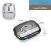 304 Stainless Steel Insulated Bento Lunch Box, Microwaveable & Compartmentalized for Students & Office Workers