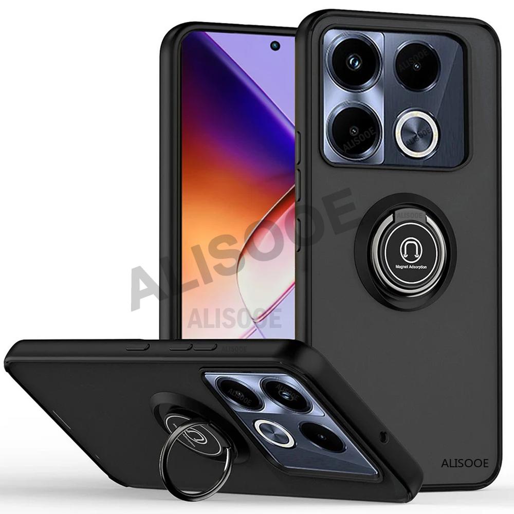 Armor Holder Funda for Infinix Note 40 Pro Plus 5G Case Armor Magnetic Stand Protection Cover for Infinix Note 40 Pro+ Plus Capa