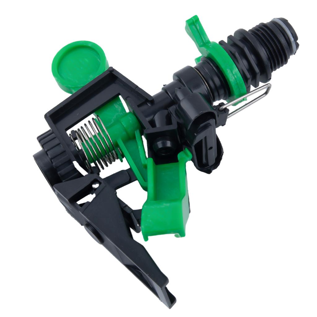 "Impact Sprinkler Head 5Pcs Adjustable 0 360 Degree 34Ft 60Ft Distance with 1/2NPT Male Thread Diameter for Easy Installation"