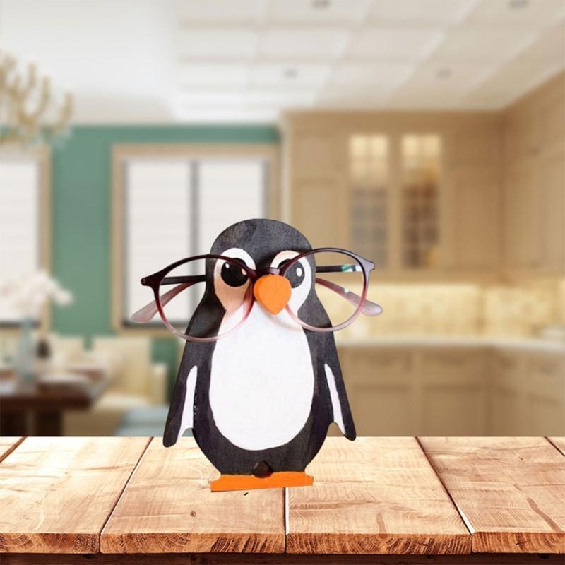 Animal Glasses Rack 3D Animal Wooden Carvings Sunglasses Display Rack Shelf Eyeglasses Show Stand Jewelry Holder X3UC