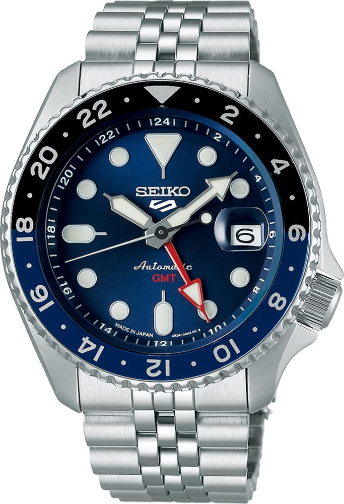 

5 SPORTS SKX Sports Style GMT Model Автоматичний механічний годинник Five Sports Зроблено в Японії SSK003 Синій Зарубіжна модель [SEIKO] Чоловічий [Артикул]