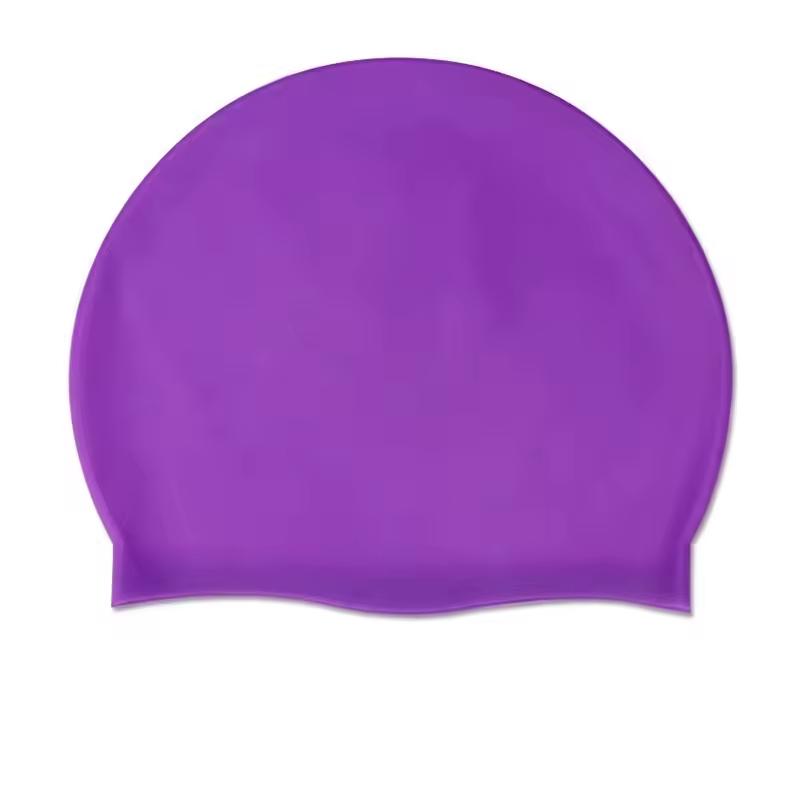 Unisex Adult Silicone Swim Cap Waterproof Swimming Hat Non Slip Bathing Pool Hat Elastic Silicone Cap for Long and Short Hair