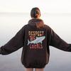 Respect The Local Hoodie Local Surf Hooded Sweatshirt Beach Bum Shark Graphic Pullover Vintage Ocean Conservation Beach Hoodies