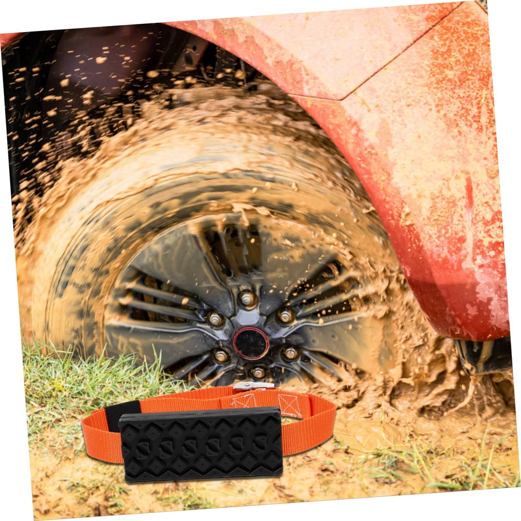 TINEASUR Prancha de Escape, Placa Antiderrapante para Roda, Tapete de Segurança Antiderrapante para Emergência, Placa de Tração Antiderrapante, Emergência