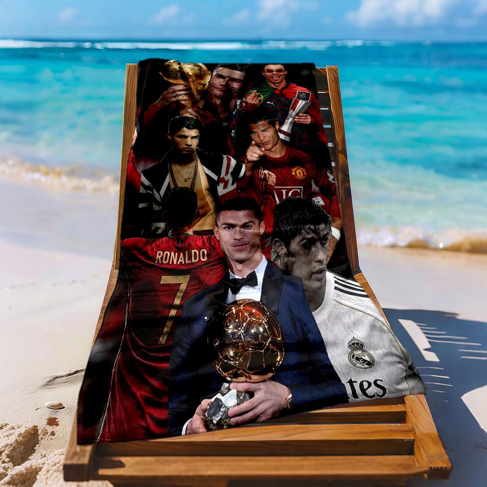 Cristiano Ronaldo Beach Towel Quickdry Soft Microfiber Comfortable Lightweight