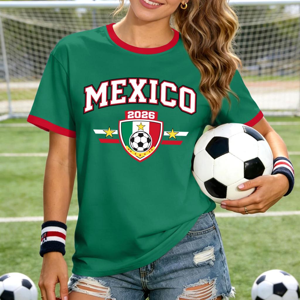 Women's Casual Letter Print Short Sleeve T-Shirt for Daily Wear