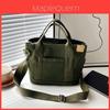Borsa Tote in Tela da Donna con Tasca con Cerniera Moda Urbana Casual Uso Quotidiano