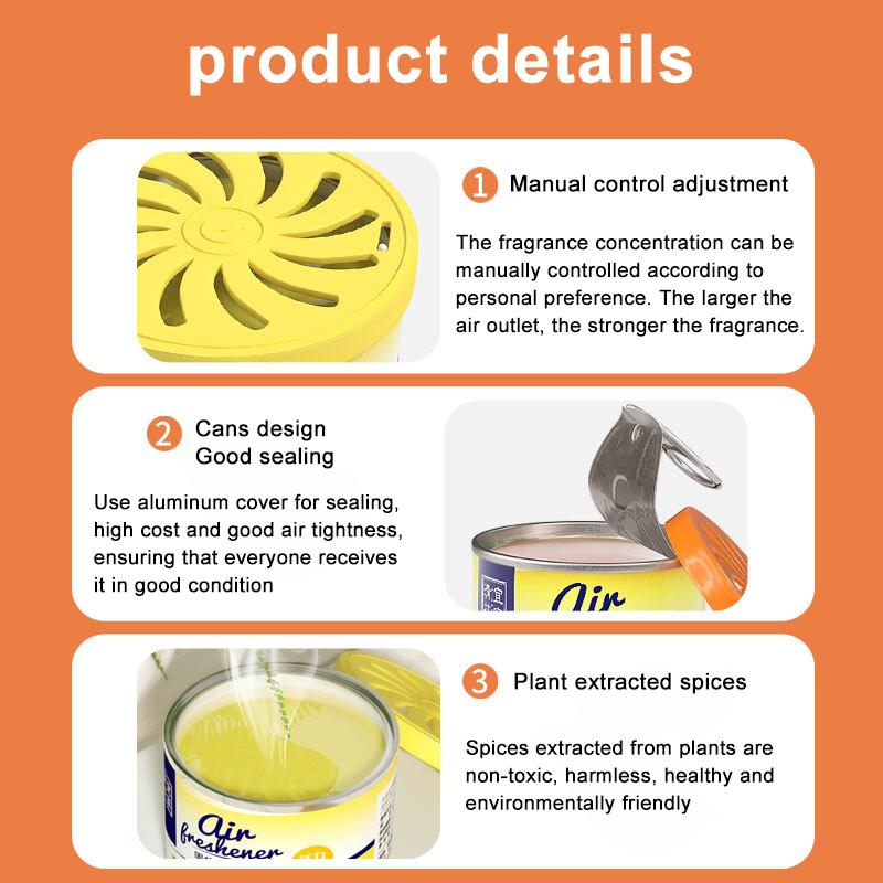 Lufterfrischer, fester Lufterfrischer, für den Innenbereich, Aromatherapie, Toiletten-Deodorant, Badezimmer-Deodorant, Auto-Parfüm