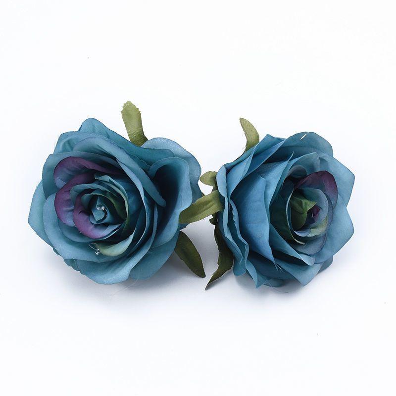 50/100pcs Artificial Flowers Silk Roses Home Outdoor garden Wedding wall Christmas Decoration High Quality Festival Diy gift box
