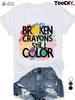 Crayon Sun Womens Round Neck Tshirt Cotton Short Sleeve Fashion Casual Tshirt Loose Round Neck Top Clothing Size Up