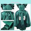 Mercoledì Agnes De Mille Vestito Cosplay Verde in Tessuto Poliestere per Costumi di Adolescenti e Adulti