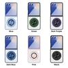 Samsung Z Flip7/6/5 360° Rotating Magnetic Wireless Charging Drop-Proof Clear Case