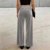 Damen Samt Casual Hose Lockerer Schnitt Elastischer Bund Kordelzug Lounge Hose Geeignet für den Alltag und zur Entspannung zu Hause