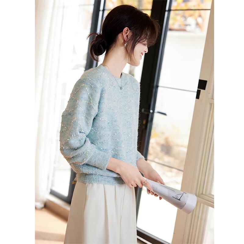 Women's Gentle Round Neck Knit Sweater