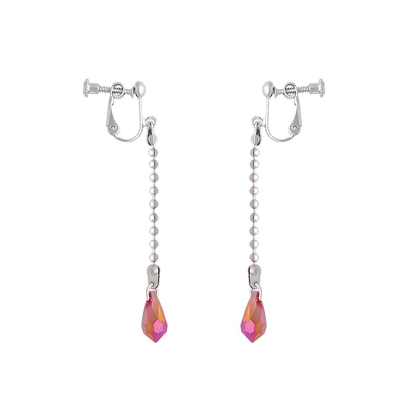 Big Size Red Kurapika Kurta Cosplay Earrings Anime Hunter X Hunter Clip Earrings for Women Men Christmas Jewelry Gift