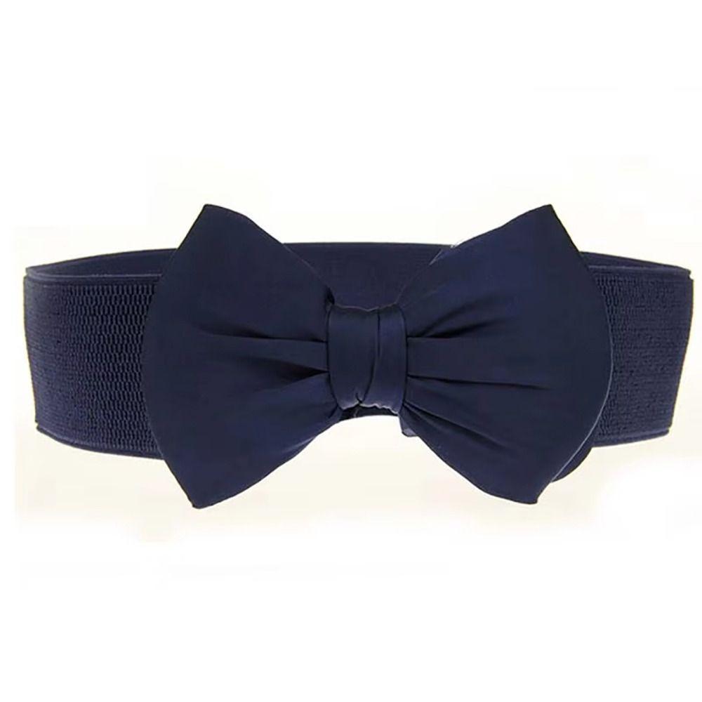 1 ks Široký pásek do pasu s velkou mašlí Saténový pásek s mašlí Odolný pásek do pasu pro dívky, dámy, ženy