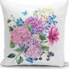 Plant and Flower Hydrangea Printed Linen Pillowcase Home Sofa Living Room Bedroom Pillowcase