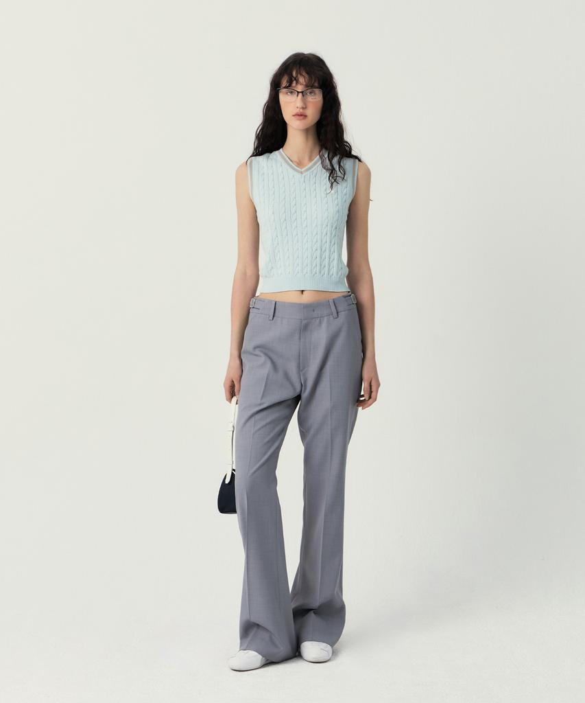 GROVE York Boots Cut Pants (Light Gray)
