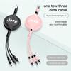 Cup Holders 3 in 1 Telescopic Cable Mobile Phone 3A Fast Charging USB Cable For Jeep Renegade Wagoneer Avenger Recon Wrangler JK