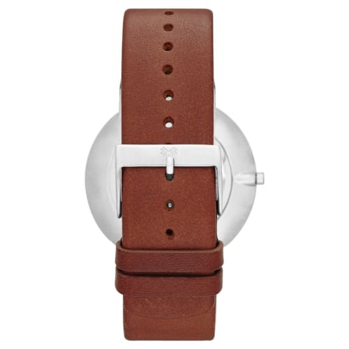 SKAGEN Men's Watch [Model Number: SKW6082] [Silver x Brown / 1 Size]