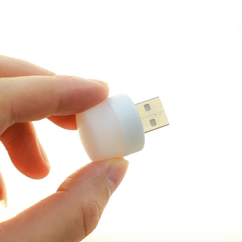 USB Plug Lamp Computer Mobile Power Charging USB Small Book Lamps LED Eye Reading Light Small Round Light Night Light