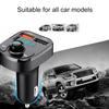 Multifunctional Dual USB Port Car Charger Wireless Bluetooth 5.0 FM Transmitter Music Adapte Hands-Free Car Kit Radio Receiver