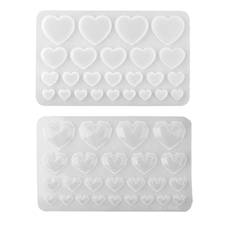 

2Pcs Silicone Epoxy Love Curtain Molds DIY Keychain Pendant for Valentines Gift 1