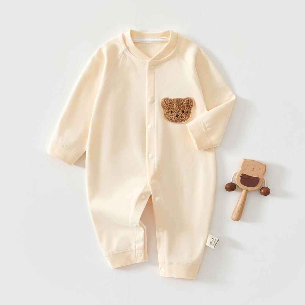 Newborn Baby Clothes Cotton Long Sleeve Romper Soft Infant Onesie Spring Autumn Winter Pajamas Crawling Suit